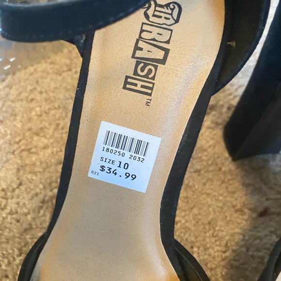 Brash black platform heels 5inch pinup shoes - Picture 2 of 6